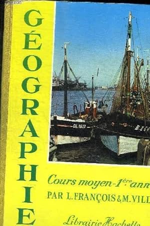 Imagen del vendedor de GEOGRAPHIE - COURS MOYEN - 1 ERE ANNEE a la venta por Le-Livre