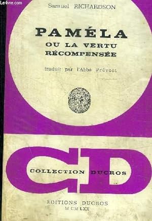 Bild des Verkufers fr PAMELA OU LA VERTU RECOMPENSEE zum Verkauf von Le-Livre