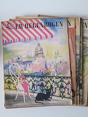 Der Regenbogen. Die Zeitschrift für die Frau. Konvolut von 8 Heften aus den Jahren 1951 - 1953