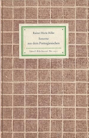 Seller image for Sonette aus dem Portugiesischen. Übertragen von Rainer Maria Rilke. for sale by Versandantiquariat Alraune