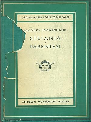 Bild des Verkufers fr Stefania - Parentesi zum Verkauf von Librodifaccia