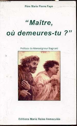 Image du vendeur pour Matre ou demeures-tu? mis en vente par Le-Livre