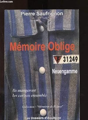 Image du vendeur pour Mmoire oblige (Neuengamme) mis en vente par Le-Livre