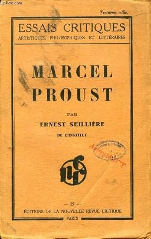 Bild des Verkufers fr MARCEL PROUST zum Verkauf von Le-Livre