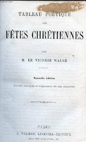 Seller image for TABLEAU POETIQUE DES FETES CHRETIENNES for sale by Le-Livre