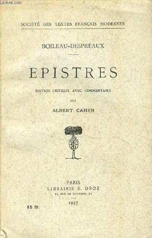 Bild des Verkufers fr EPISTRES zum Verkauf von Le-Livre