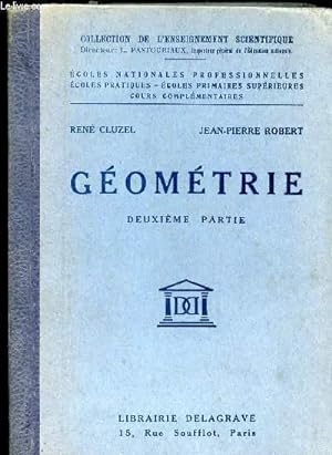 Bild des Verkufers fr GEOMETRIE - DEUXIEME PARTIE zum Verkauf von Le-Livre