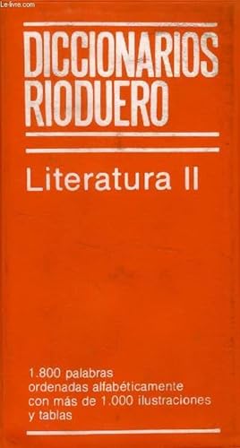 Imagen del vendedor de DICCIONARIOS RIODUERO, LITERATURA II a la venta por Le-Livre