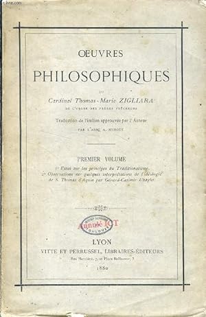 Bild des Verkufers fr OEUVRES PHILOSOPHIQUES, 2 VOLUMES zum Verkauf von Le-Livre