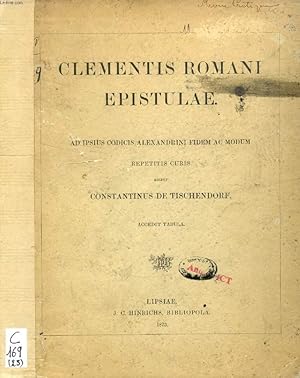 Bild des Verkufers fr CLEMENTIS ROMANI EPISTULAE zum Verkauf von Le-Livre