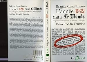 Bild des Verkufers fr L'ANNEE 1992 DANS LE MONDE.LES PRINCIPAUX EVENEMENTS EN FRANCE ET A L ETRANGER. zum Verkauf von Le-Livre