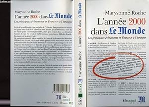 Bild des Verkufers fr L'ANNEE 2000 DANS LE MONDE.LES PRINCIPAUX EVENEMENTS EN FRANCE ET A L ETRANGER. zum Verkauf von Le-Livre