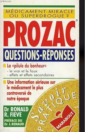 Imagen del vendedor de PROZAC QUESTIONS ET REPONSES a la venta por Le-Livre