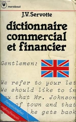 Image du vendeur pour DICTIONNAIRE COMMERCIAL ET FINANCIER mis en vente par Le-Livre