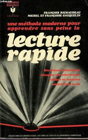 Image du vendeur pour LECTURE RAPIDE mis en vente par Le-Livre