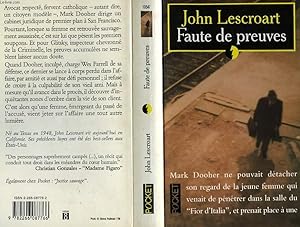 Image du vendeur pour FAUTE DE PREUVES - GUILT mis en vente par Le-Livre