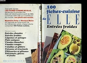 Seller image for 100 FICHES CUISINE DE ELLE - ENTREES FROIDES for sale by Le-Livre