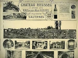 Seller image for Les grands vins de la Gironde, illustrs. Chteau Rieussec, 1er grand cru for sale by Le-Livre