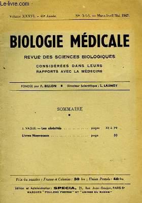 Seller image for Biologie Mdicale N3-4-5. for sale by Le-Livre