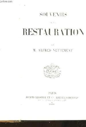 Image du vendeur pour Souvenirs de la Restauration mis en vente par Le-Livre