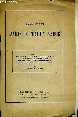 Seller image for Extrait des Annales de l'Institut Pasteur. Tome 64, p 189 for sale by Le-Livre