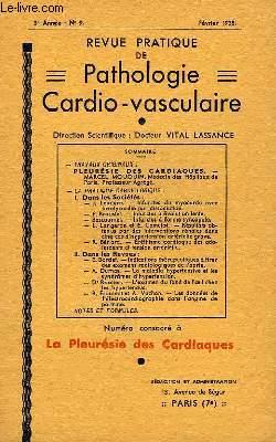 Seller image for Revue Pratique de Pathologie Cardio-Vasculaire. N9, 3me anne : La Pleursie des Cardiaques. for sale by Le-Livre