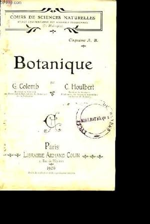 Image du vendeur pour Botanique. mis en vente par Le-Livre