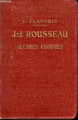 Bild des Verkufers fr J.J. Rousseau. Oeuvres Choisies zum Verkauf von Le-Livre