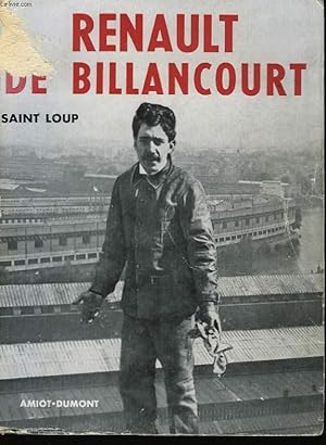 Bild des Verkufers fr Renault de Billancourt. zum Verkauf von Le-Livre
