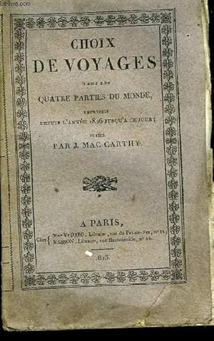 Image du vendeur pour Choix de Voyages dans les Quatre Parties du Monde. TOME 5 :Voyages en Asie mis en vente par Le-Livre