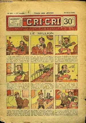 Seller image for Cri-Cri n652, 14me anne : Le Million. for sale by Le-Livre