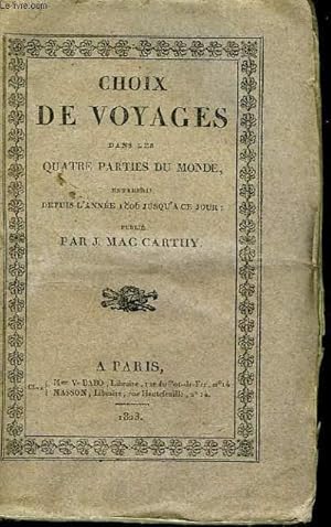 Seller image for Choix de Voyages dans les Quatre Parties du Monde. TOME 6 : Voyages en Asie. for sale by Le-Livre