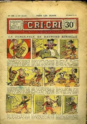 Seller image for Cri-Cri n656, 14me anne : La Vengeance de Raymond Rimaille. for sale by Le-Livre