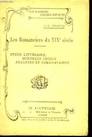 Seller image for Les Romanciers du XIXme sicle for sale by Le-Livre