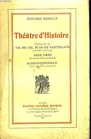 Bild des Verkufers fr Thtre d'Histoire. TOME II zum Verkauf von Le-Livre
