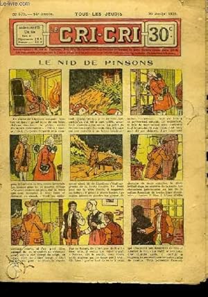 Seller image for Cri-Cri n670, 14me anne : Le Nid de Pinsons. for sale by Le-Livre