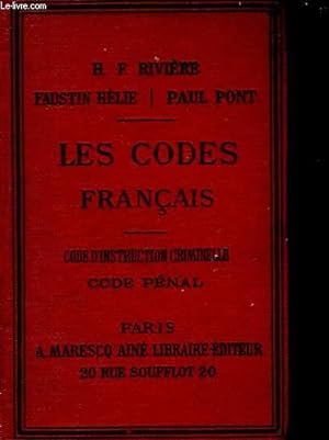 Bild des Verkufers fr Code d'Instruction Criminelle et Code Pnal. zum Verkauf von Le-Livre