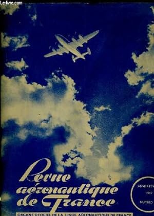 Bild des Verkufers fr Revue Aronautique de France n1 zum Verkauf von Le-Livre