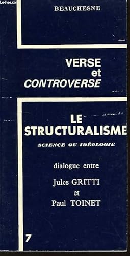 Imagen del vendedor de Verse et controverse n7. Le Structuralisme. Science et idologie. a la venta por Le-Livre