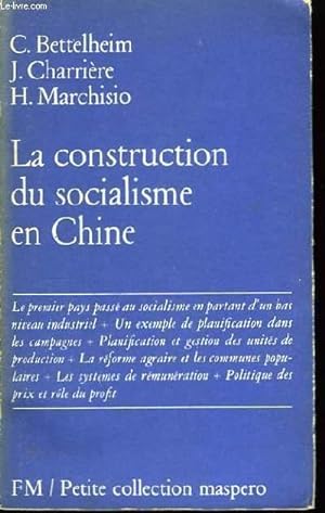 Seller image for La construction du socialisme en Chine. for sale by Le-Livre