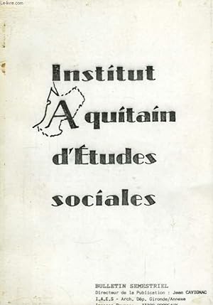 Seller image for Institut Aquitain d'Etudes Sociales N51 for sale by Le-Livre