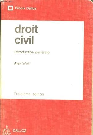 Bild des Verkufers fr Droit Civil zum Verkauf von Le-Livre