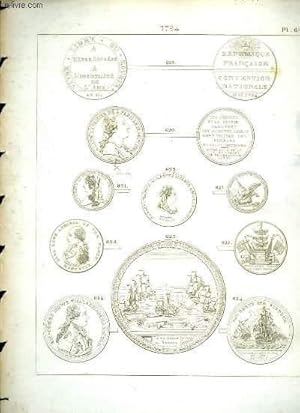 Seller image for Histoire Numismatique de la Rvolution Franaise. Planche N61 : 1794 for sale by Le-Livre