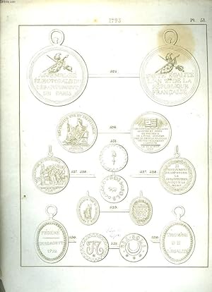 Seller image for Histoire Numismatique de la Rvolution Franaise. Planche N51 : 1793 for sale by Le-Livre