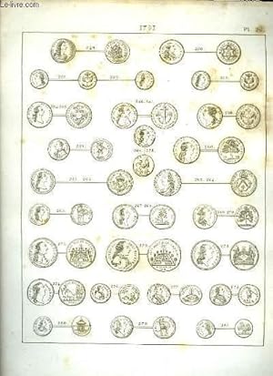 Seller image for Histoire Numismatique de la Rvolution Franaise. Planche N26 : 1791 for sale by Le-Livre