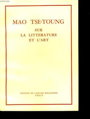 Seller image for Sur la Littrature et l'Art. for sale by Le-Livre