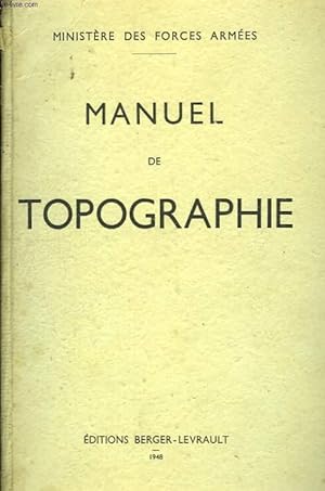 Seller image for Manuel de Topographie for sale by Le-Livre