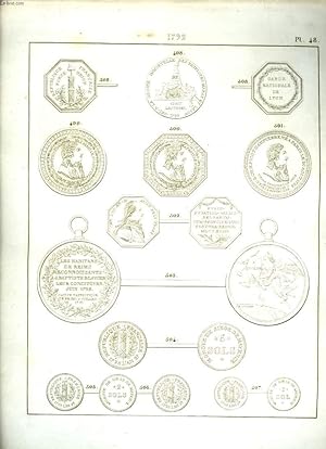 Seller image for Histoire Numismatique de la Rvolution Franaise. Planche N48 : 1793 for sale by Le-Livre