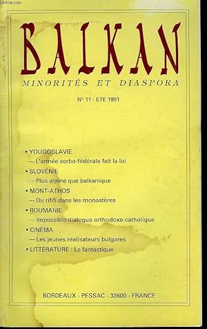 Immagine del venditore per Balkan N11 venduto da Le-Livre