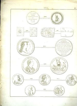 Seller image for Histoire Numismatique de la Rvolution Franaise. Planche N92 : 1799 for sale by Le-Livre